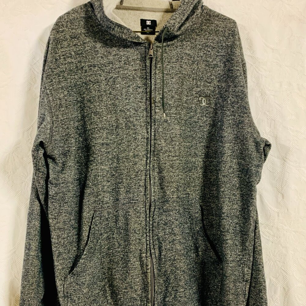 DC Grey Zip-up Hoodie